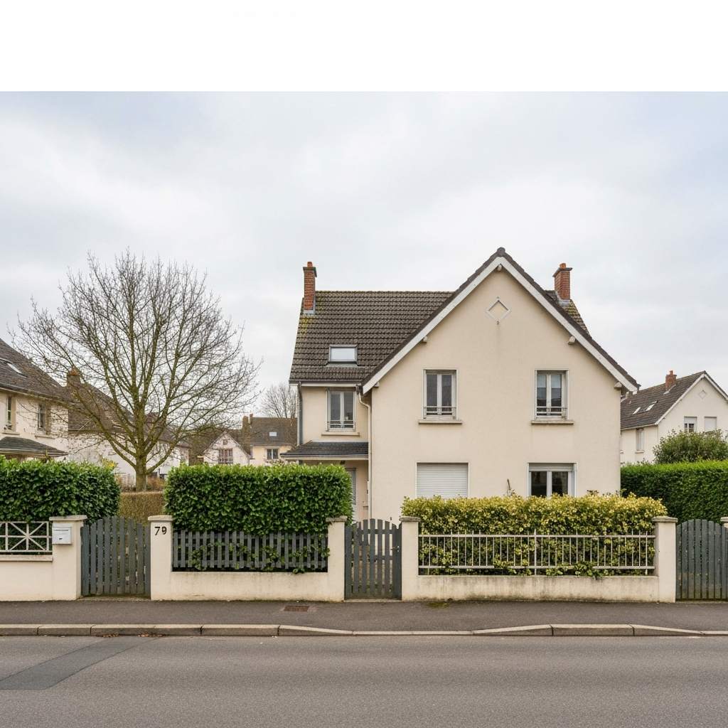 Vue aérienne de Lieusaint avec des maisons et immeubles pour estimation immobilière