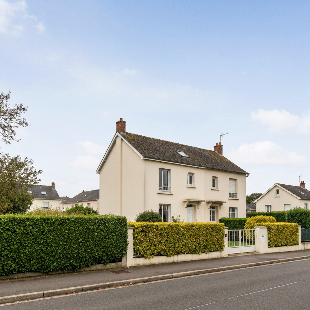 Vue aérienne de Lieusaint avec des graphiques illustrant les tendances du marché immobilier
