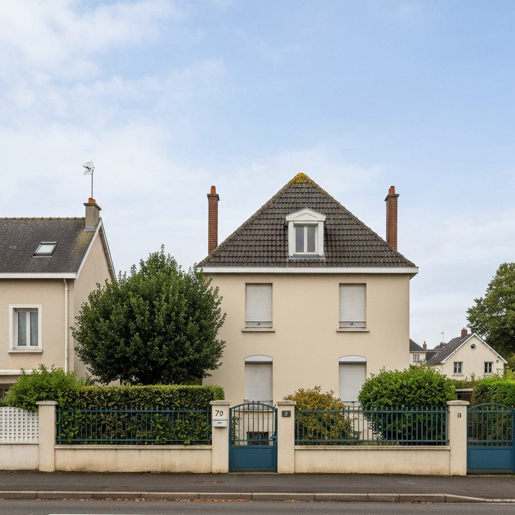 Vue extérieure d'une maison de 4 pièces à Lieusaint pour estimation immobilière